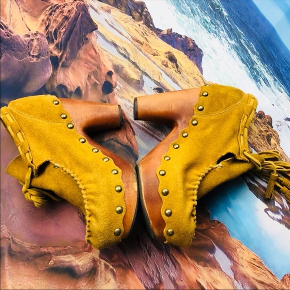 Shoes - Flogg Suede memory foam bootie moccasins